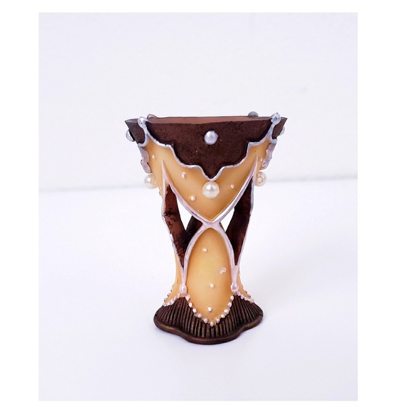 Victorian Style Resin Shoe, Purse Umbrella Steampunk Jester Boot figurine 4pcs. - Picture 3 of 5